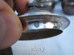 Ancien service égoiste a café miniature XIX argent minerve 450 grs Napoléon III