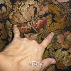 Ancien tenture rideau chateau french fabric tapisserie Napoleon 3 XIXe 350x184
