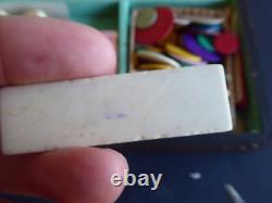 Ancienne Boite A Jeux Jetons Napoleon III XIX Eme Antique Gaming Game Box