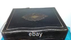 Ancienne Cave A Liqueur XIX Napoleon III Marquetterie Boulle Decoration A Rest