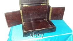 Ancienne Cave A Liqueur XIX Napoleon III Marquetterie Boulle Decoration A Rest