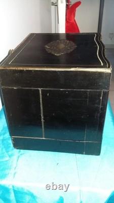 Ancienne Cave A Liqueur XIX Napoleon III Marquetterie Boulle Decoration A Rest