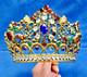 Ancienne Couronne Tiare Diademe De Sainte Vierge Statue Religieuse Theatre Xix