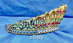 Ancienne Couronne Tiare Diademe De Sainte Vierge Statue Religieuse Theatre XIX