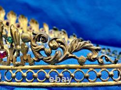Ancienne Couronne Tiare Diademe De Sainte Vierge Statue Religieuse Theatre XIX