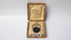 Ancienne Intaille hématite double têtes grecques pour giletière et coffret XIXe