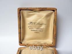 Ancienne Intaille hématite double têtes grecques pour giletière et coffret XIXe