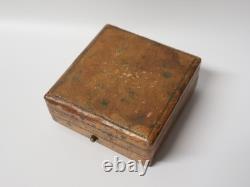 Ancienne Intaille hématite double têtes grecques pour giletière et coffret XIXe