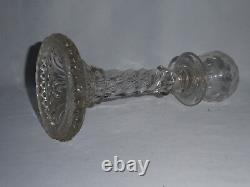 Ancienne Lampe Dentelliere Epoque XIX Siecle Cristal Napoleon III Lanterne Huile