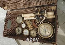 Ancienne Malle de Marin Décorative XIXE Siècle Style Voyage & Marine Vintage