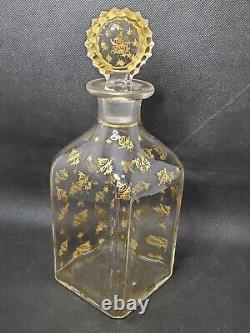 Ancienne carafe en cristal de Baccarat cave à liqueur 19ème XIX Napoléon III