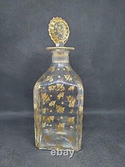 Ancienne carafe en cristal de Baccarat cave à liqueur 19ème XIX Napoléon III