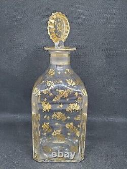 Ancienne carafe en cristal de Baccarat cave à liqueur 19ème XIX Napoléon III