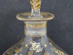 Ancienne carafe en cristal de Baccarat cave à liqueur 19ème XIX Napoléon III