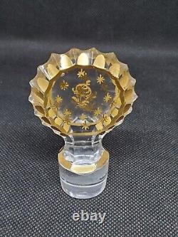 Ancienne carafe en cristal de Baccarat cave à liqueur 19ème XIX Napoléon III