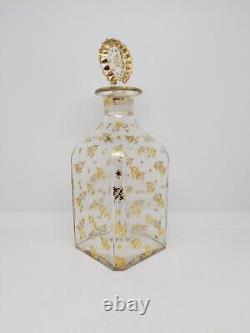 Ancienne carafe en cristal de Baccarat cave à liqueur 19ème XIX Napoléon III