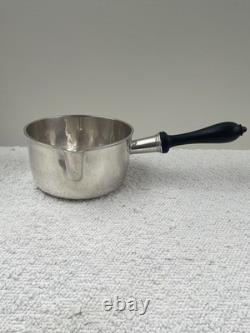 Ancienne casserole en argent massif minerve XIX siècle