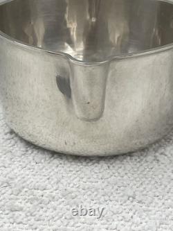 Ancienne casserole en argent massif minerve XIX siècle