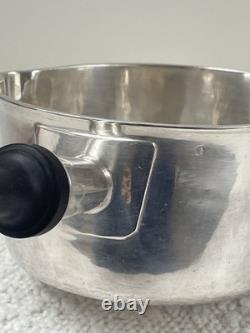 Ancienne casserole en argent massif minerve XIX siècle