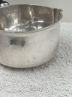 Ancienne casserole en argent massif minerve XIX siècle