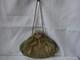 Ancienne Grande Bourse Aumônière Ou Petit Sac Tissus Ancien Napoléon Iii Xix