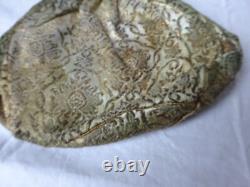 Ancienne grande bourse aumônière ou petit sac tissus ancien Napoléon III XIX
