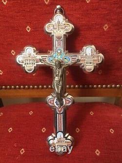 Ancienne grande croix micromosaique XIX eme Grand Tour