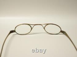 Ancienne paire de Lunettes en métal poinçonné dans étui NIII. XIXe siècle