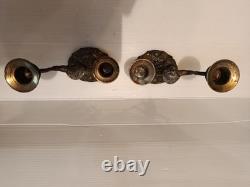 Ancienne paire de bougeoirs aux putti style Napoléon III XIXe siècle