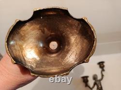 Ancienne paire de bougeoirs aux putti style Napoléon III XIXe siècle