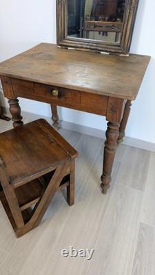 Ancienne table à écrire Napoléon III bureau d'appoint XIXe siècle