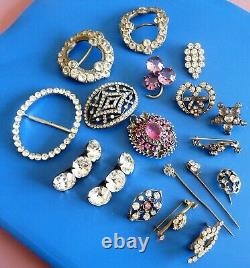 Antique Ancient XIX Jewels Jewelry Lot Accessoires Bijoux Anciens Napoleon III