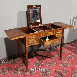 Antique Toit En Bois De Rose Napoléon III Époque XIXe Siècle