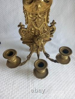 Applique murale ancienne bronze Style Louis XV / Napoléon III XIX Siècle