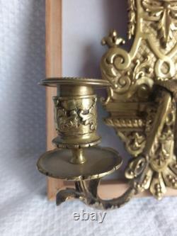 Applique murale ancienne bronze Style Louis XV / Napoléon III XIX Siècle