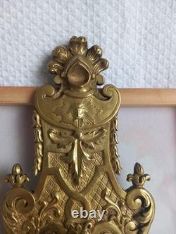 Applique murale ancienne bronze Style Louis XV / Napoléon III XIX Siècle