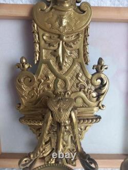 Applique murale ancienne bronze Style Louis XV / Napoléon III XIX Siècle