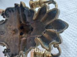 Applique murale ancienne bronze Style Louis XV / Napoléon III XIX Siècle Applique murale ancienne bronze Style Louis XV / Napoléon III XIX Siècle