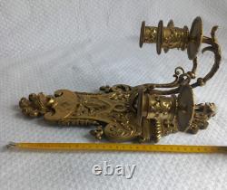 Applique murale ancienne bronze Style Louis XV / Napoléon III XIX Siècle Applique murale ancienne bronze Style Louis XV / Napoléon III XIX Siècle