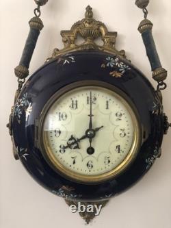 Authentique Pendule Murale dite BOULANGÈRE. Époque Fin XIXe, Style Napoléon III