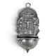 B&Eacute;nitier En Argent Massif Xixe Si&Egrave;cle Crucifixion Poin&ccedil;on Minerve Saint Esprit
