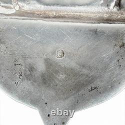 BÉNITIER EN ARGENT MASSIF XIXE SIÈCLE CRUCIFIXION Poinçon minerve Saint esprit