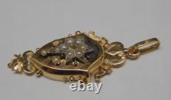 -BIJOU ANCIEN JOLI PENDENTIF NAPOLEON III OR XIXe (testé) COLLECTION VITRINE D