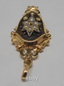 -BIJOU ANCIEN JOLI PENDENTIF NAPOLEON III OR XIXe (testé) COLLECTION VITRINE D
