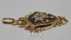 -BIJOU ANCIEN JOLI PENDENTIF NAPOLEON III OR XIXe (testé) COLLECTION VITRINE D
