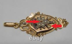 -BIJOU ANCIEN JOLI PENDENTIF NAPOLEON III OR XIXe (testé) COLLECTION VITRINE D