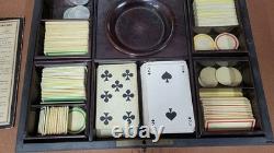 BOITE A JEUX DE CARTES NAPOLEON III FIN XIX ème SIECLE BOITE A JEUX DE CARTES NAPOLEON III FIN XIX ème SIECLE