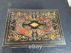 BOÎTE en Marqueterie Boulle Coffret Napoléon III XIX -XX Siècle Théodore Année