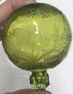 BOULE À REPRISER CRISTAL GRAVÉ MEISENTHAL XIX 19eme SIÈCLE NAPOLEON III BOULE À REPRISER CRISTAL GRAVÉ MEISENTHAL XIX 19eme SIÈCLE NAPOLEON III