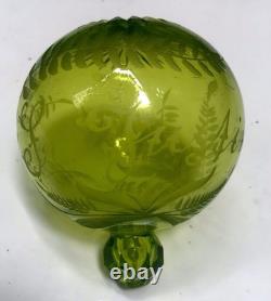 BOULE À REPRISER CRISTAL GRAVÉ MEISENTHAL XIX 19eme SIÈCLE NAPOLEON III BOULE À REPRISER CRISTAL GRAVÉ MEISENTHAL XIX 19eme SIÈCLE NAPOLEON III